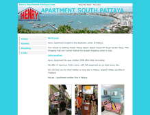 Tablet Screenshot of henryapartmentpattaya.com